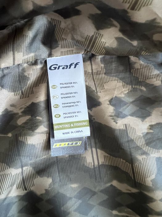 Kurtka spodnie graff dla wedkarza lub mysliwego