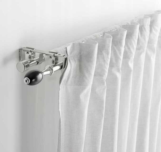 Zestaw podwójnych karniszy do zasłon IKEA RONNSUMAK 120-210cm nowy