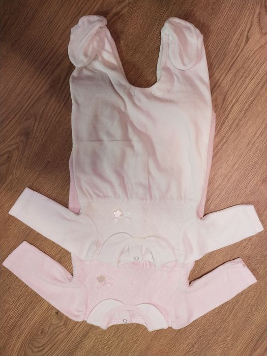 2 x pajacyk Mayoral ciepły welurowy elegancki 60 cm