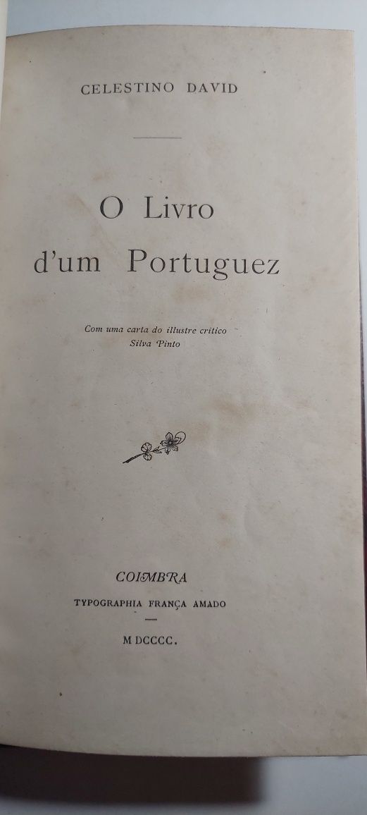 O Livro d'um Portuguez - Celestino David (1900)