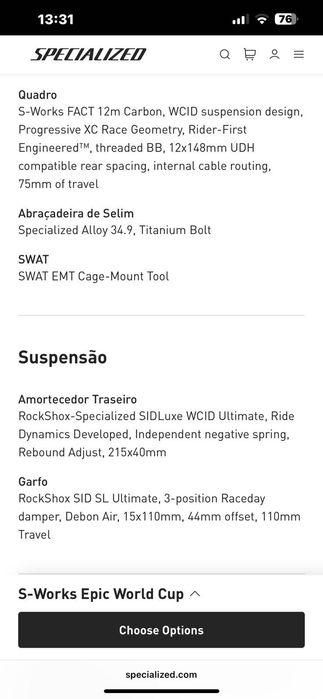 Bicicleta Specialized