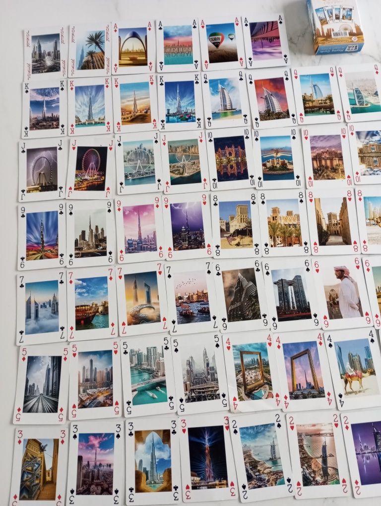 Karty do gry 54 sztuki Dubaj