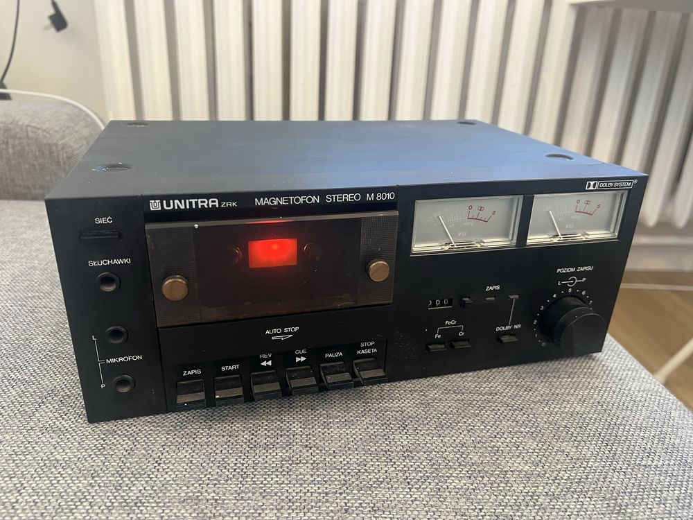 Magnetofon Unitra M8010 z mikrofonem