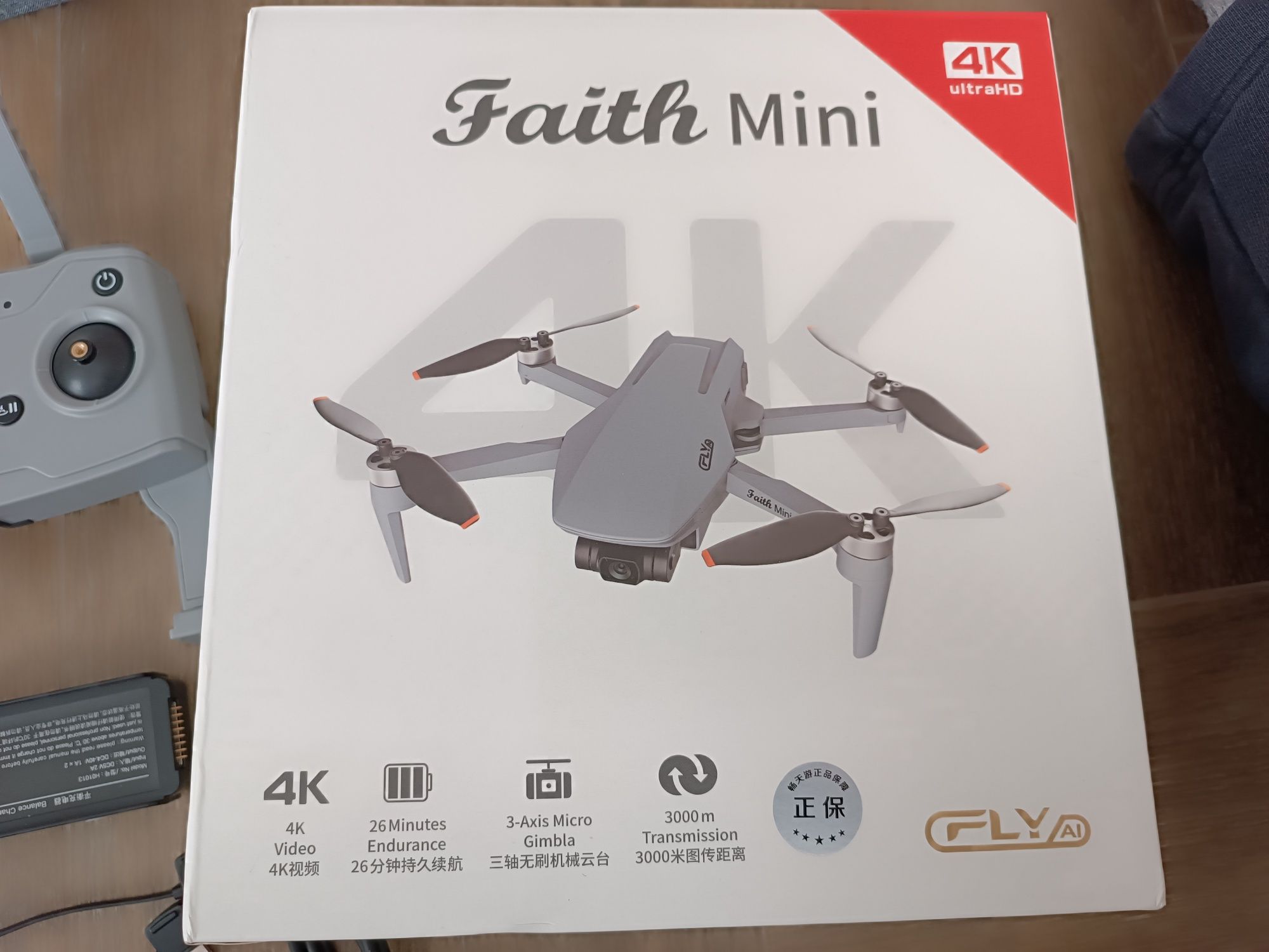 Квадрокоптер C-Fly Faith Mini Дрон із 4K HD камерою GPS БК двигуни, до