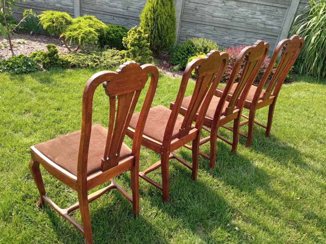 Krzesła Ludwikowskie międzywojenne typ sowa