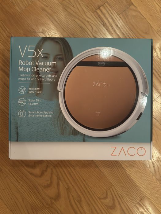 Новий робот-пилосос Zaco V5x для сухого та вологого прибирання