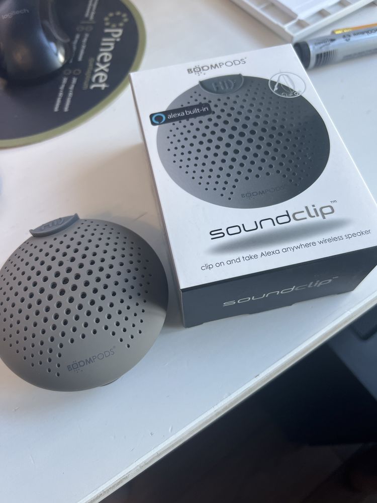Boompods Soundclip głośnik przenośny Alexa z Alexą IPX6 z zawieszką