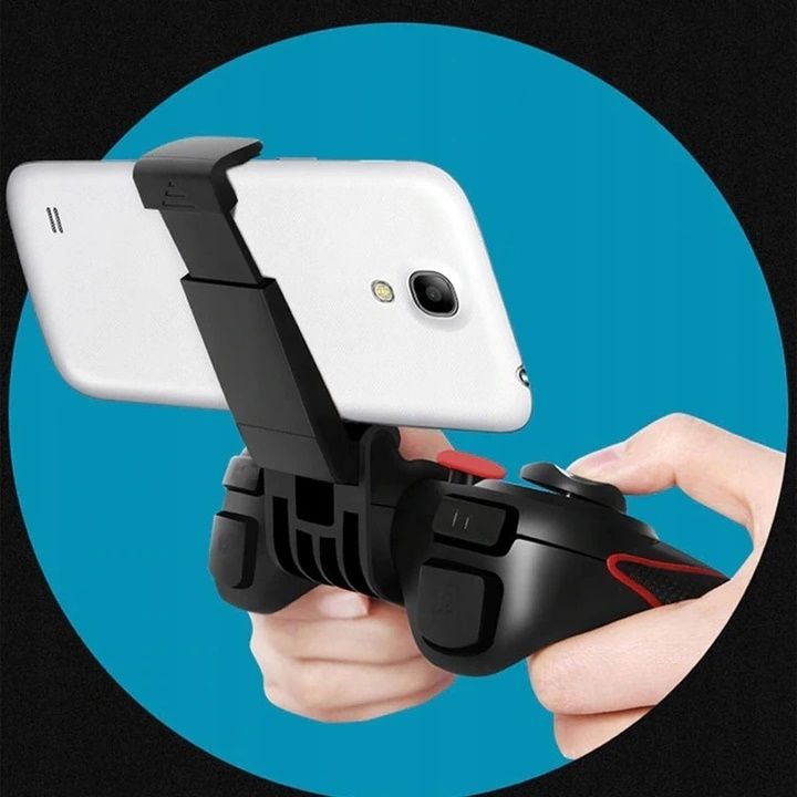 Bezprzewodowy Gamepad Pad Do Telefonu Android Ios Tv Box Pc Z Uchwytem
