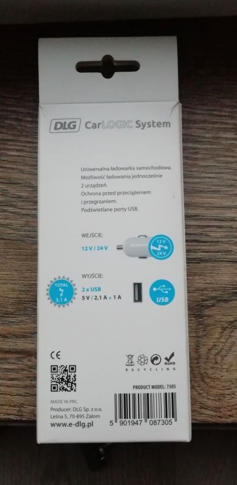 Ładowarka USB samochodowa