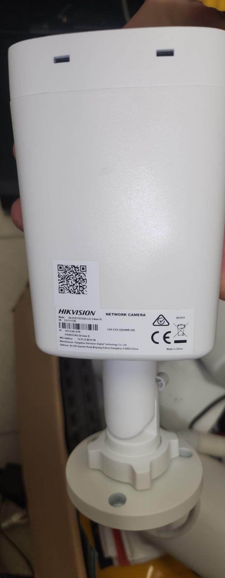 Kamera IP POE 6Mpx Hikvision DS-2CD1T67G2H-LIU 2.8mm ColorVu Mikrofon