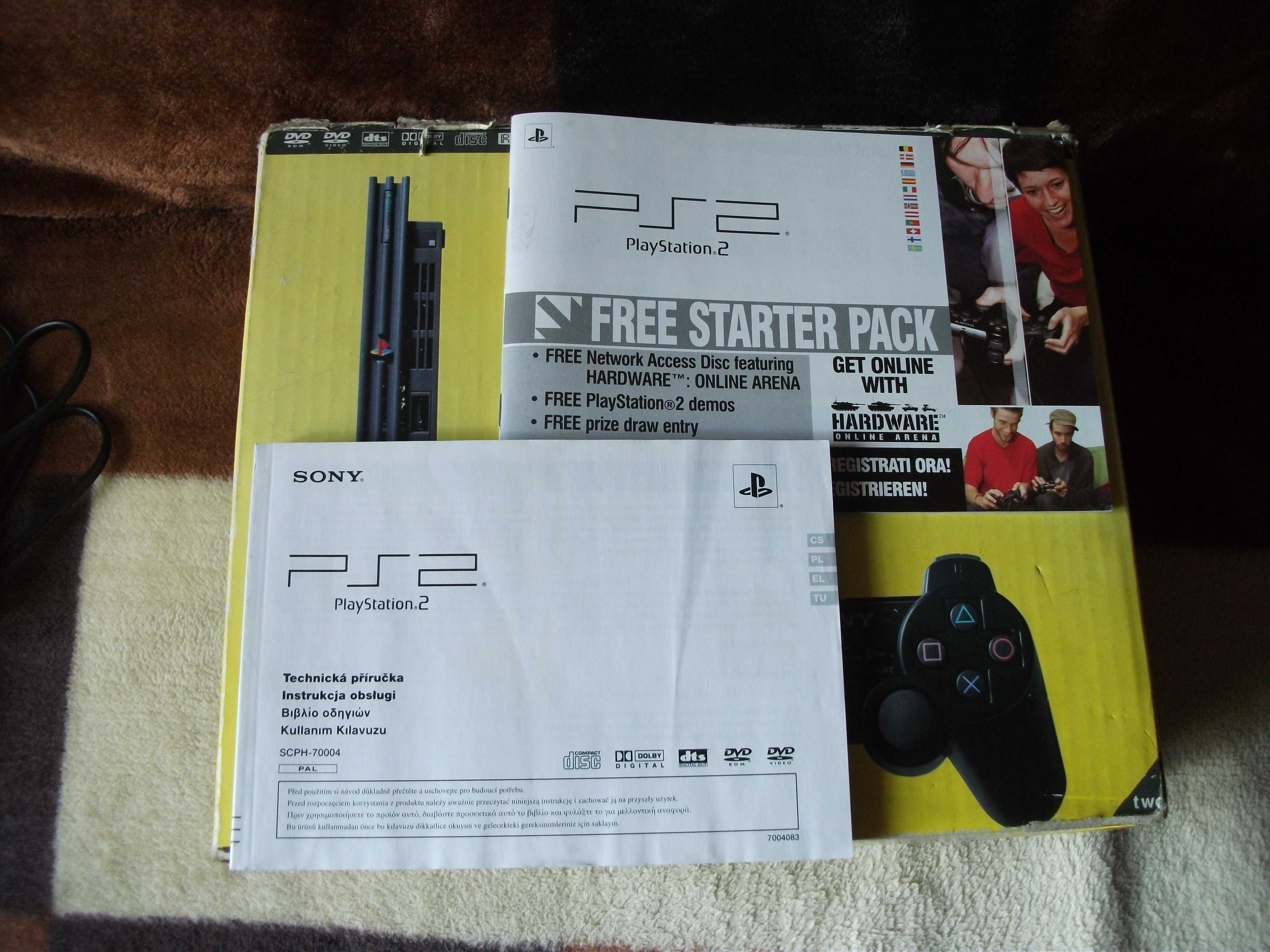 PlayStation 2 PS2 Konsola zestaw pudełko