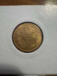 Moeda 20 Francos 1858 BB