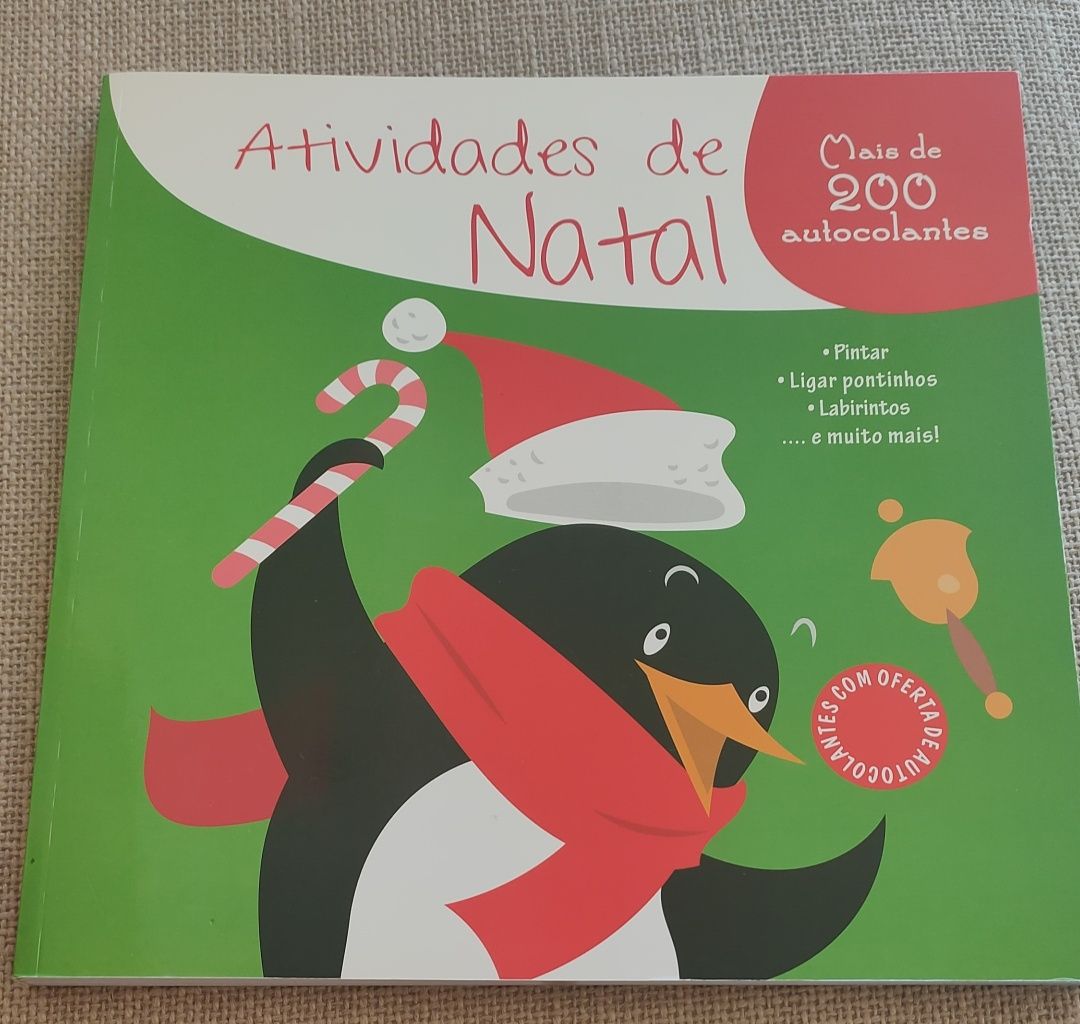 Livro Infantil  com atividades de Natal