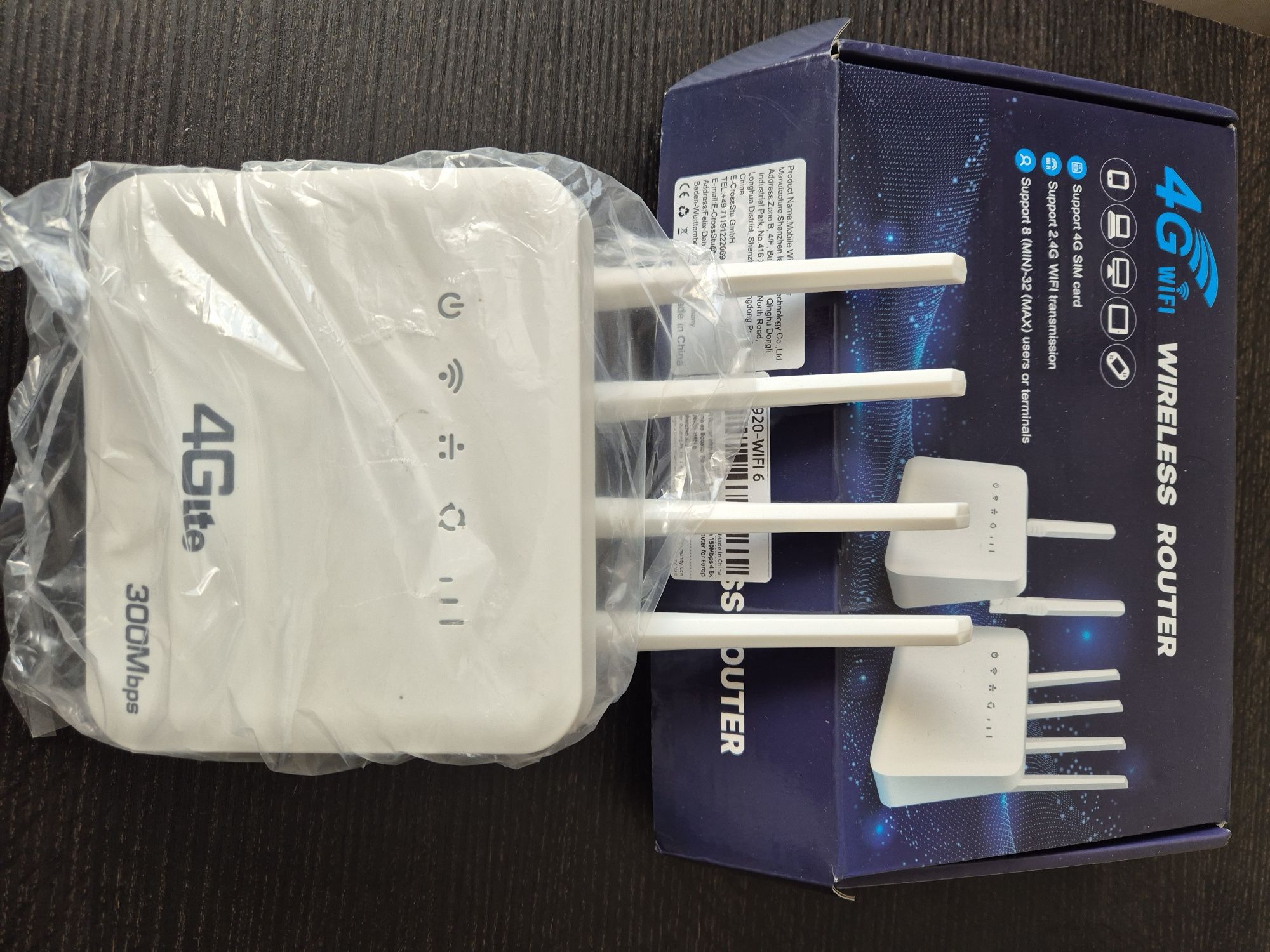 WiFi Роутер модем 4G/3G LTE SIM картка 2 порта LAN до 32 абонент USB