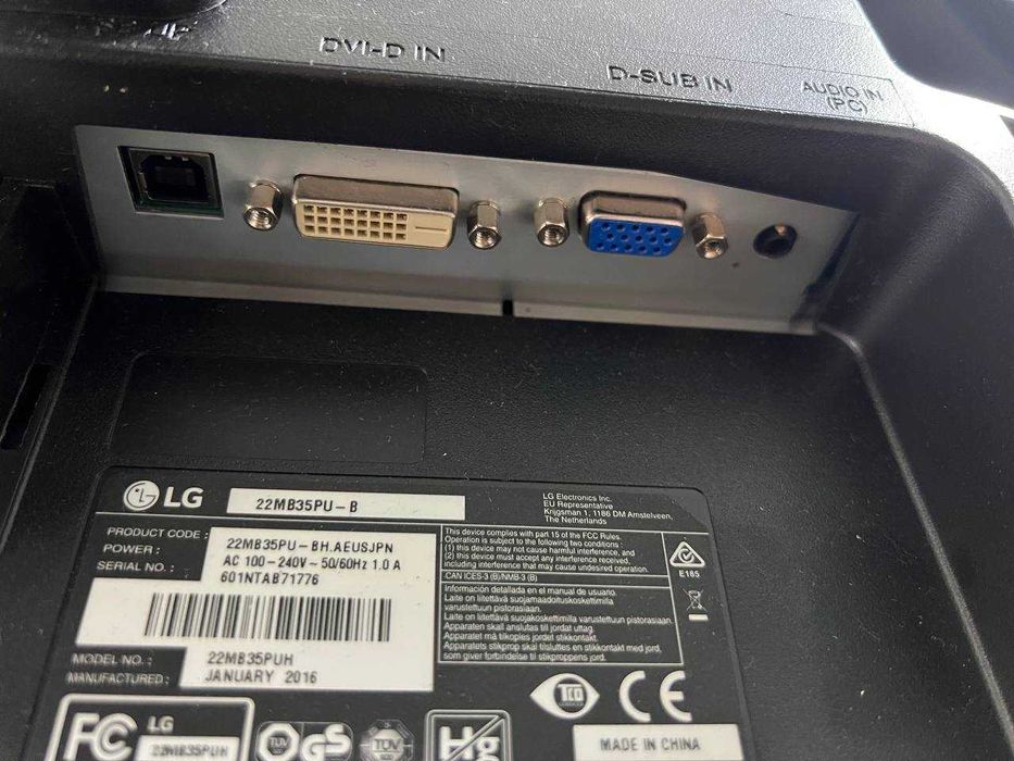 Широкоформатный монитор LG 22MB35PU-B с матрицей 24, з Німеччини