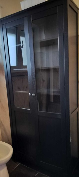 Armário alto, muita arrumação, ikea, castanho escuro; 198 x 90 x 35 cm