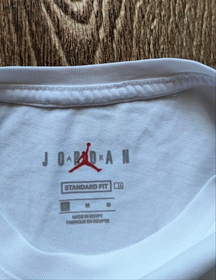 Белая мужская футболка свитшот худи Air Jordan размер M