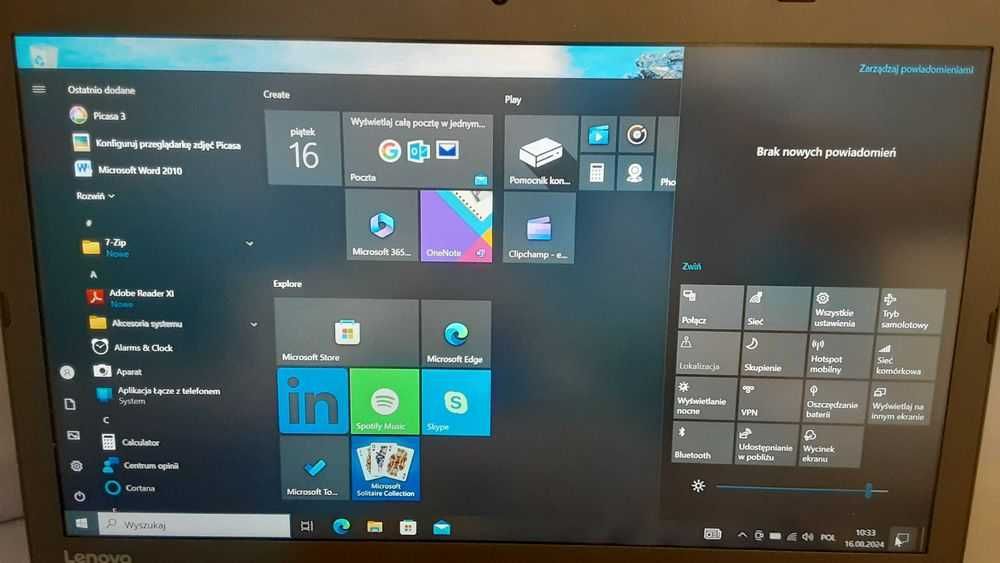 Lenovo /LTE-4G/Led15,6Cali/16GB/256SSD/Windows10/HDMI/WIFI/GPS/Bluetoo