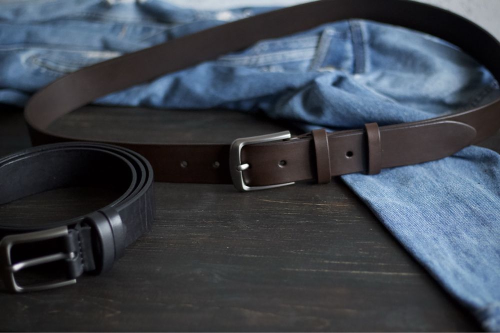 Ремінь чоловічий класичний 4см. Ремень мужской на пояс