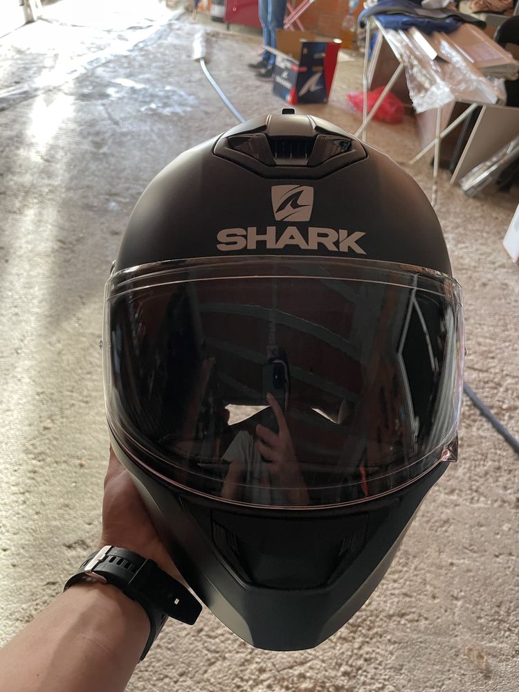 Capacete shark preto mate