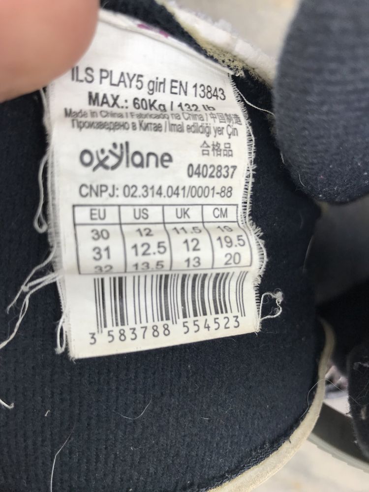 Rolki oxelo rozmiar 30 decathlon
