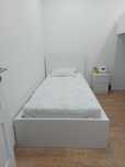 Cama Solteiro com colchão e arrumação usada