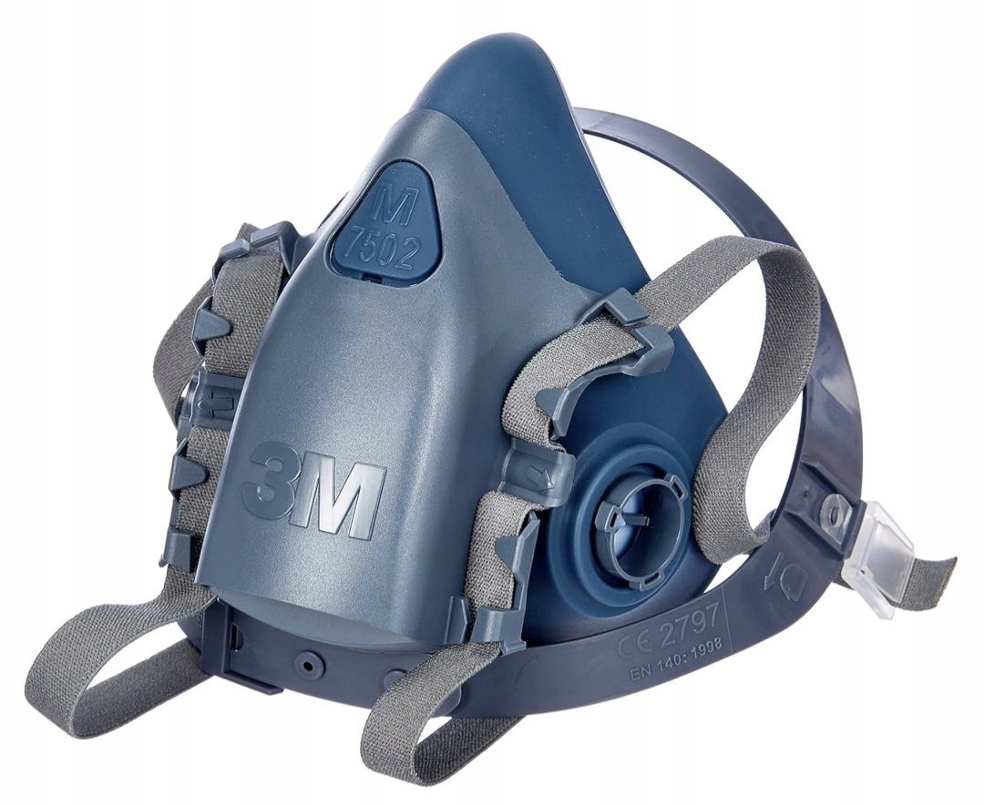 3M MASKA 7502 lakiernicza KOMPLETNA + filtry, półmaska oryginalna