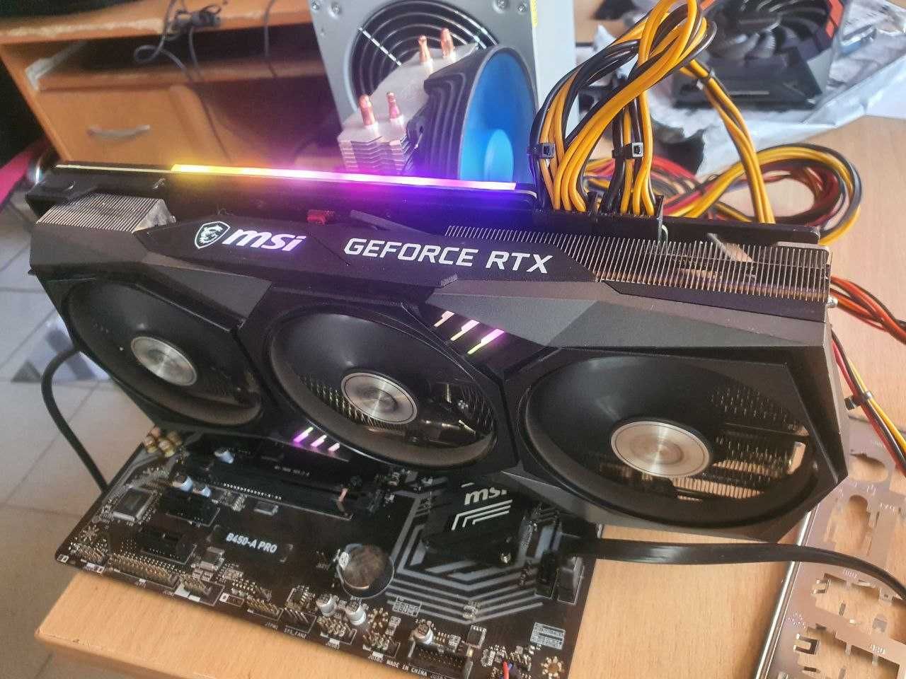 Видеокарта MSI RTX3070 Gaming X Trio 8GB GDDR6 256 bit отличное сост.
