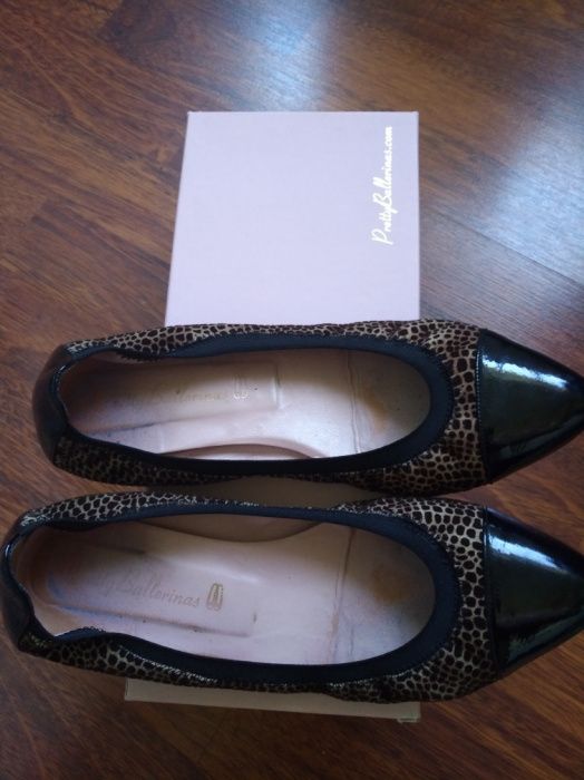 Sabrinas tiptoe animal print Pretty Ballerinas