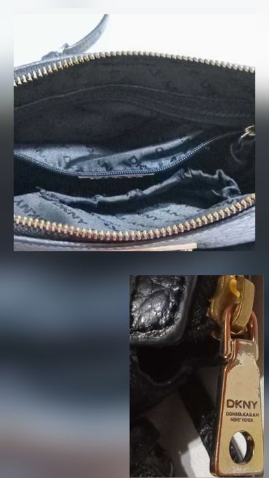 Сумка-клатч Шкіряно-текстильна DKNY б.у