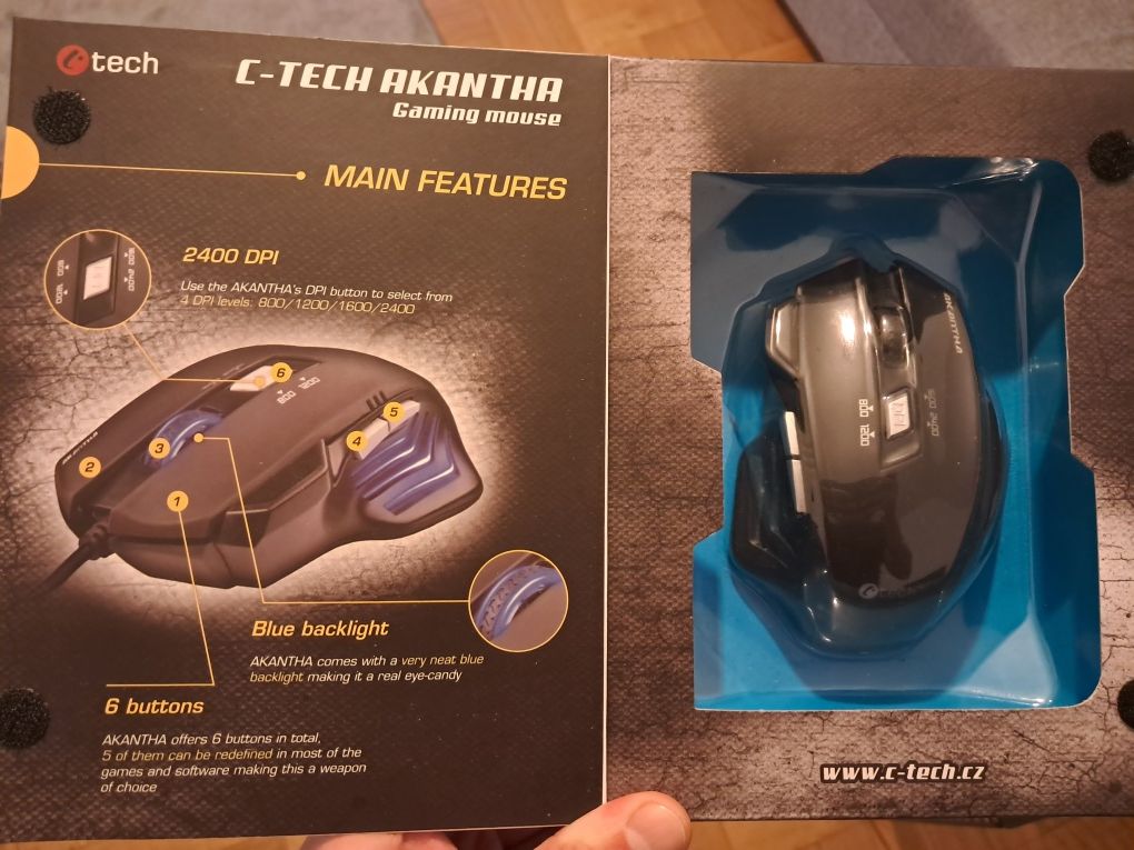 Myszka C-tech akantha, jak nowa