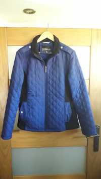 Niebieska pikowana kurtka XL