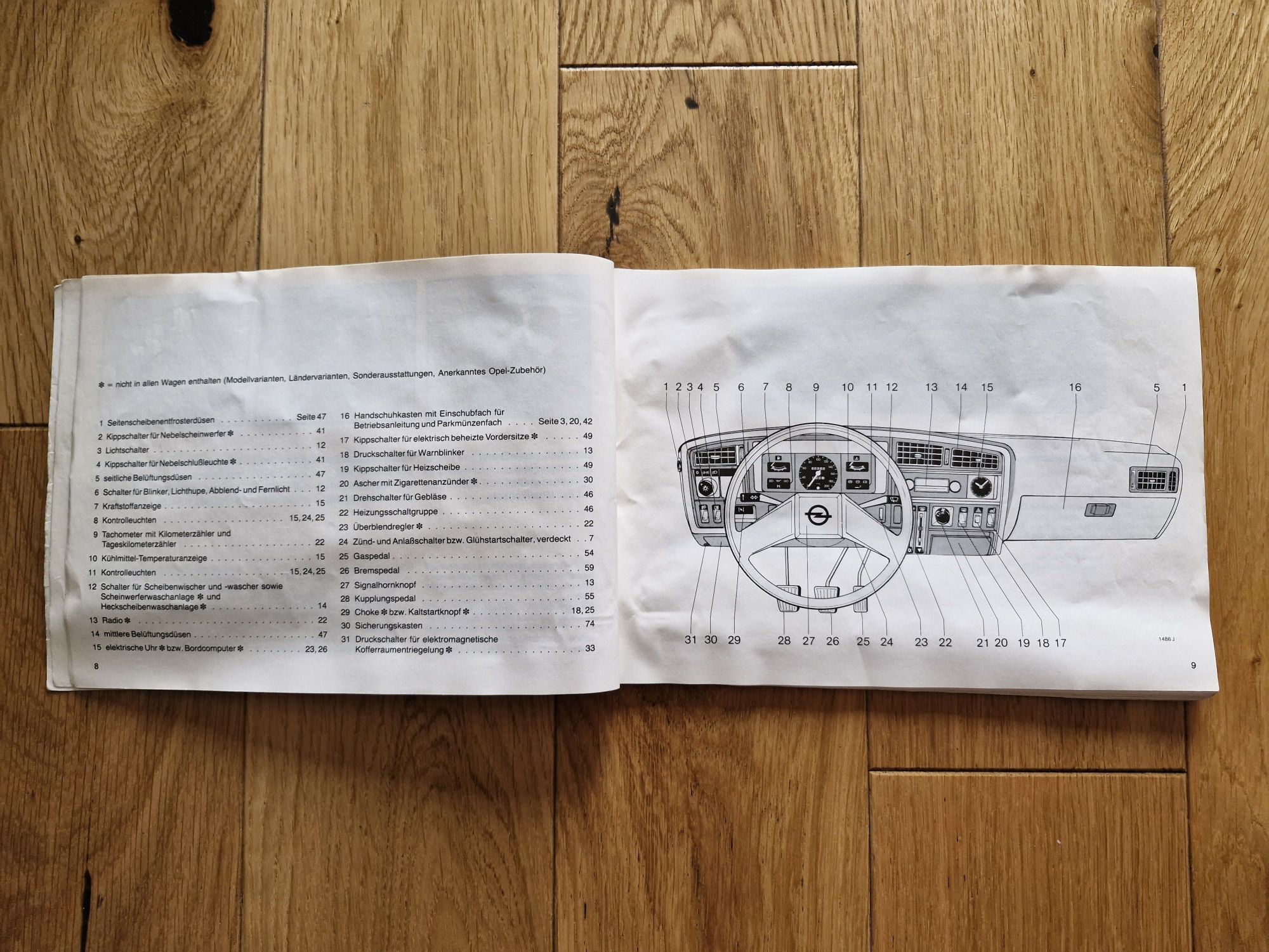 Książka instrukcja Opel Ascona