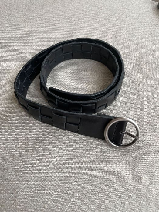 skórzany pasek Massimo Dutti S/80 cm