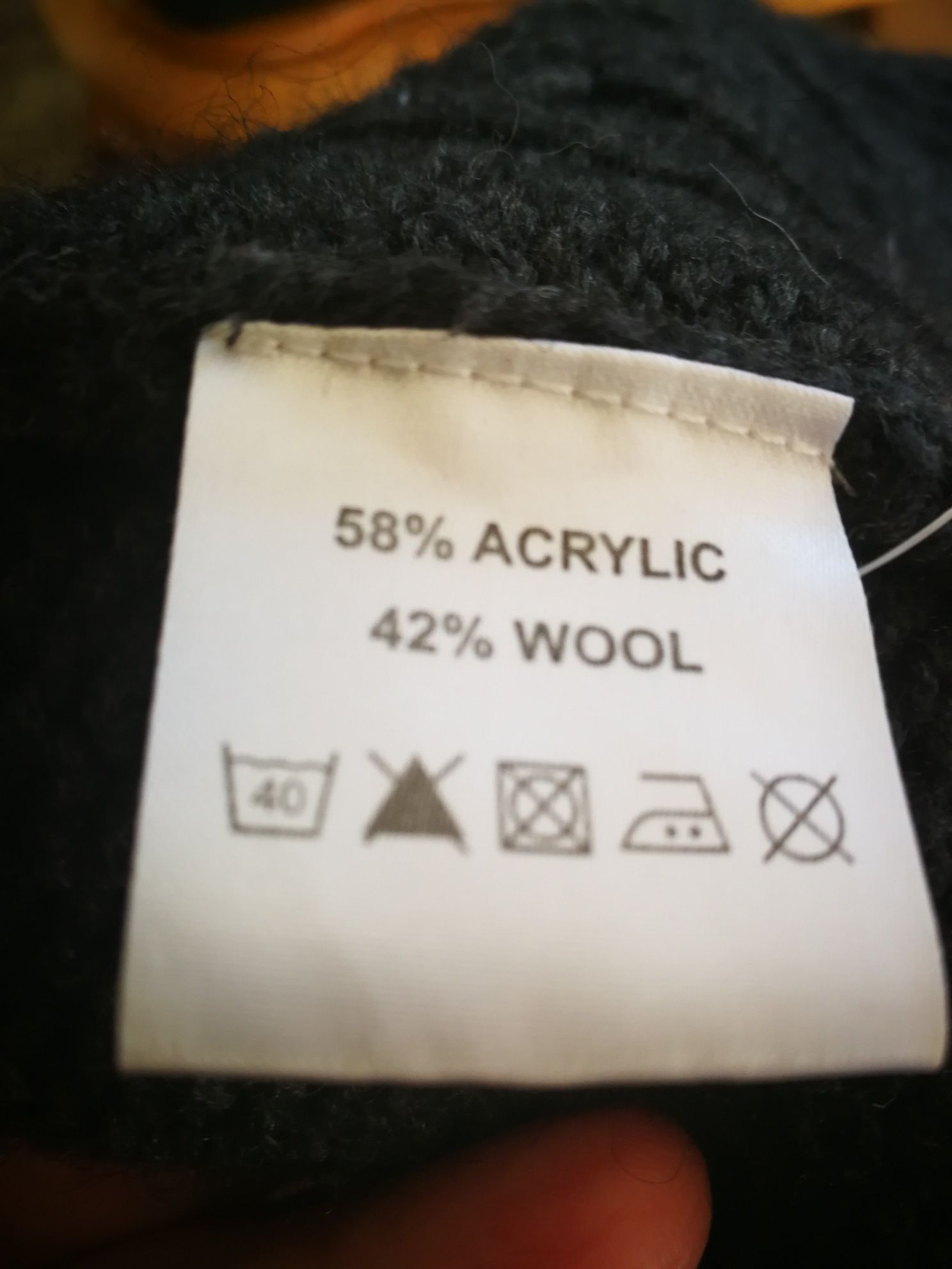 Sweter męski, wełna/akryl rozpinany Howick, rozmiar L