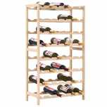 Stojak na wino vidaXL drewno cedrowe 57,5x28x102cm