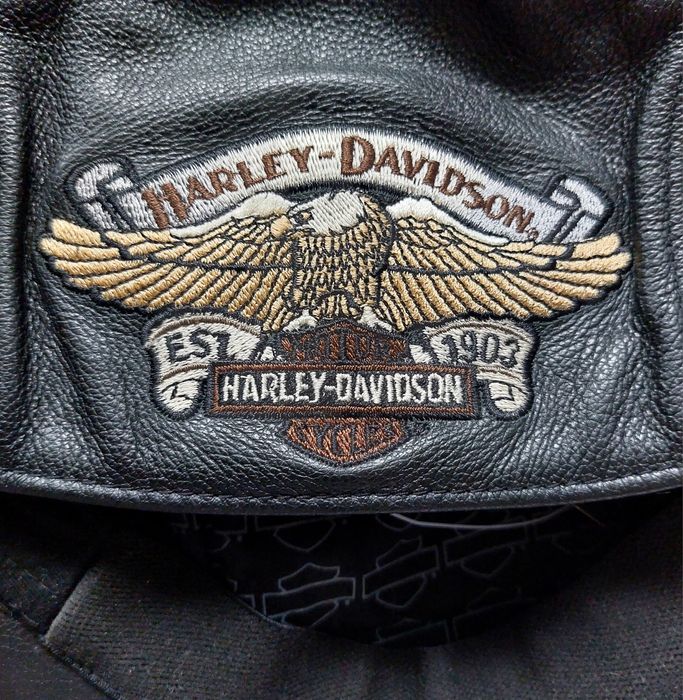 Harley Davidson nowy kaszkiet skóra naturalna r. XL