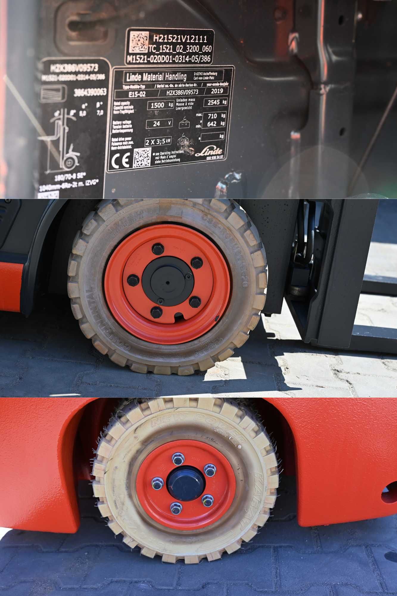 Wózek widłowy Linde E15 Duplex Pozycjoner 2019rok 2600mth  FHP 384