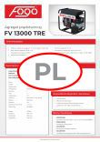 Agregat prądotwórczy FOGO FV13000TRE 12,5kVA / AVR