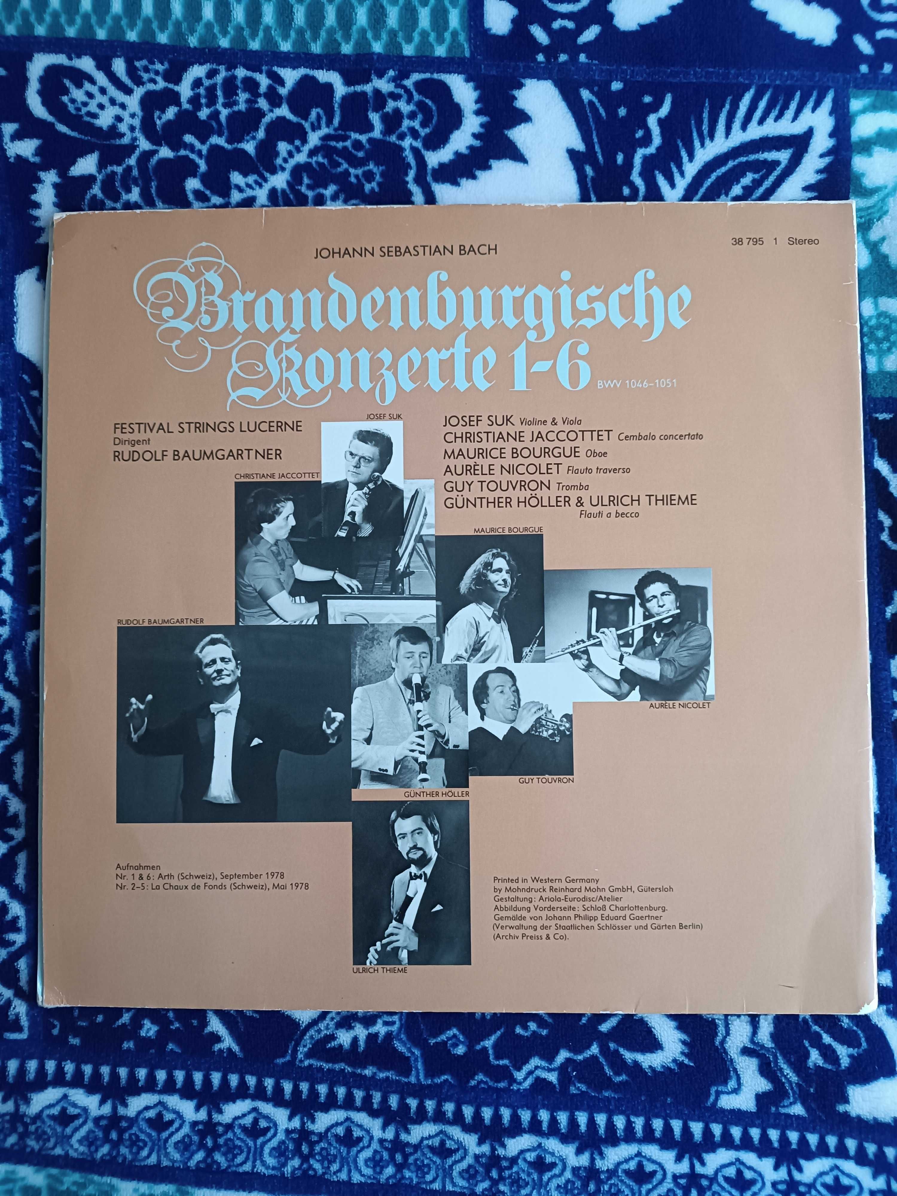 Vinyl 2LP - Bach - Koncerty Brandenburskie