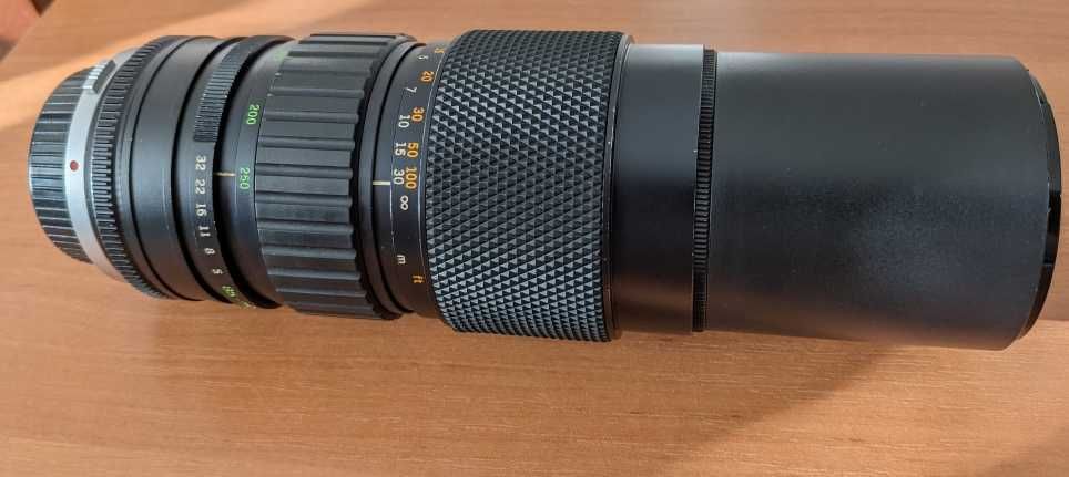 Телевик Olympus OM zuiko 85-250mm f5 MC