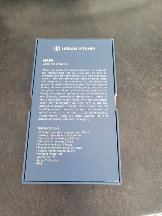 Bezprzewodowe słuchawki douszne Urban Vitamin Napa