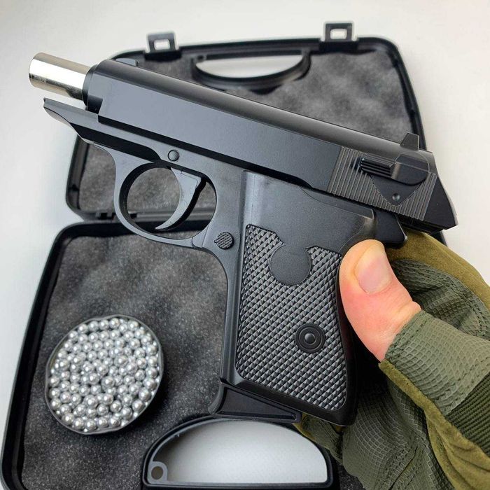 Металевий пістолет ПМ Реалістичний іграшковий макаров на пулях 6мм