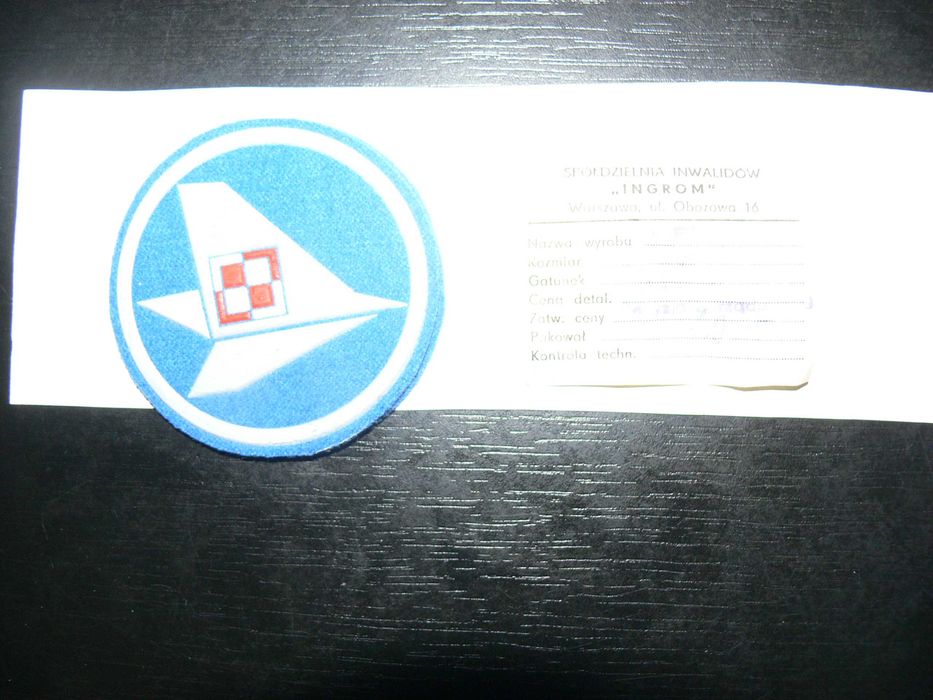 Wojskowa naszywka Wojska Lotnicze ideał z PRL