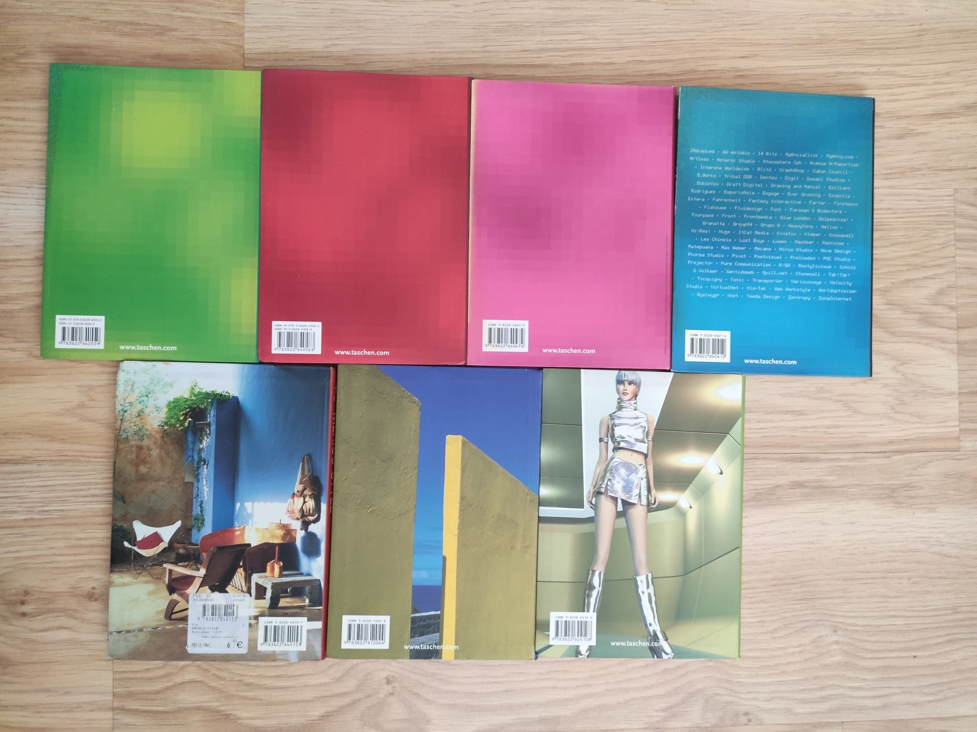 7 albumów Taschen (web design , digital models)