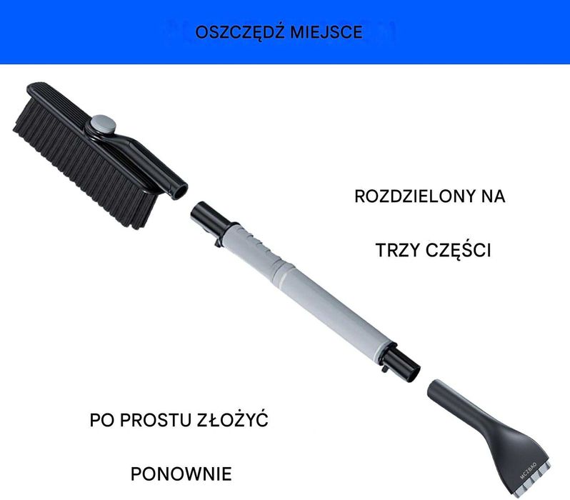 Skrobaczka samochodowa teleskopowa