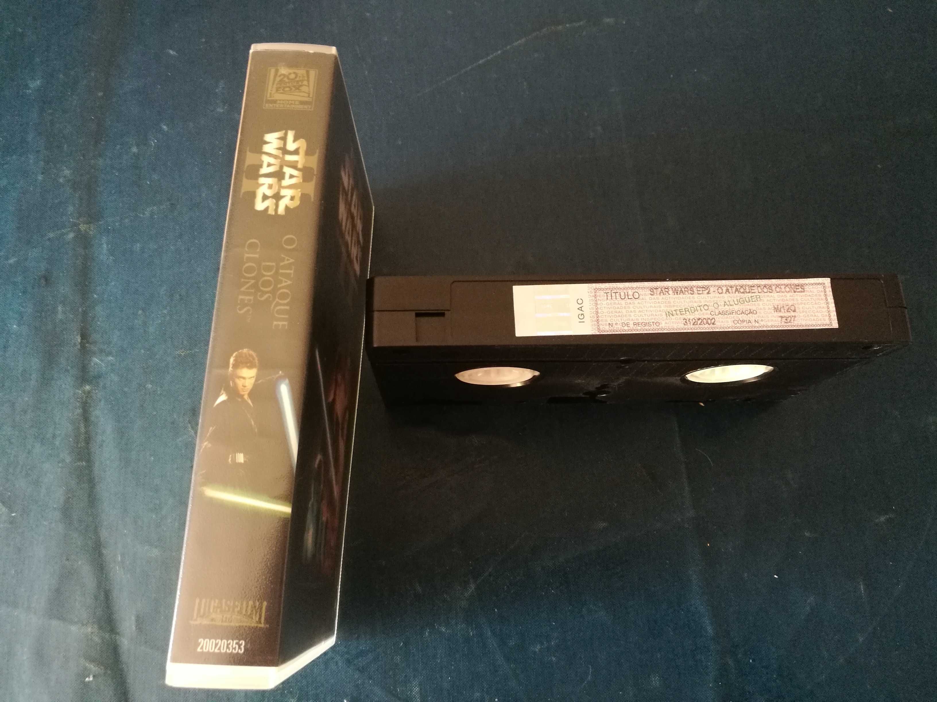 STAR WARS - ATAQUE DOS CLONES	VHS	(legendagem em Português)