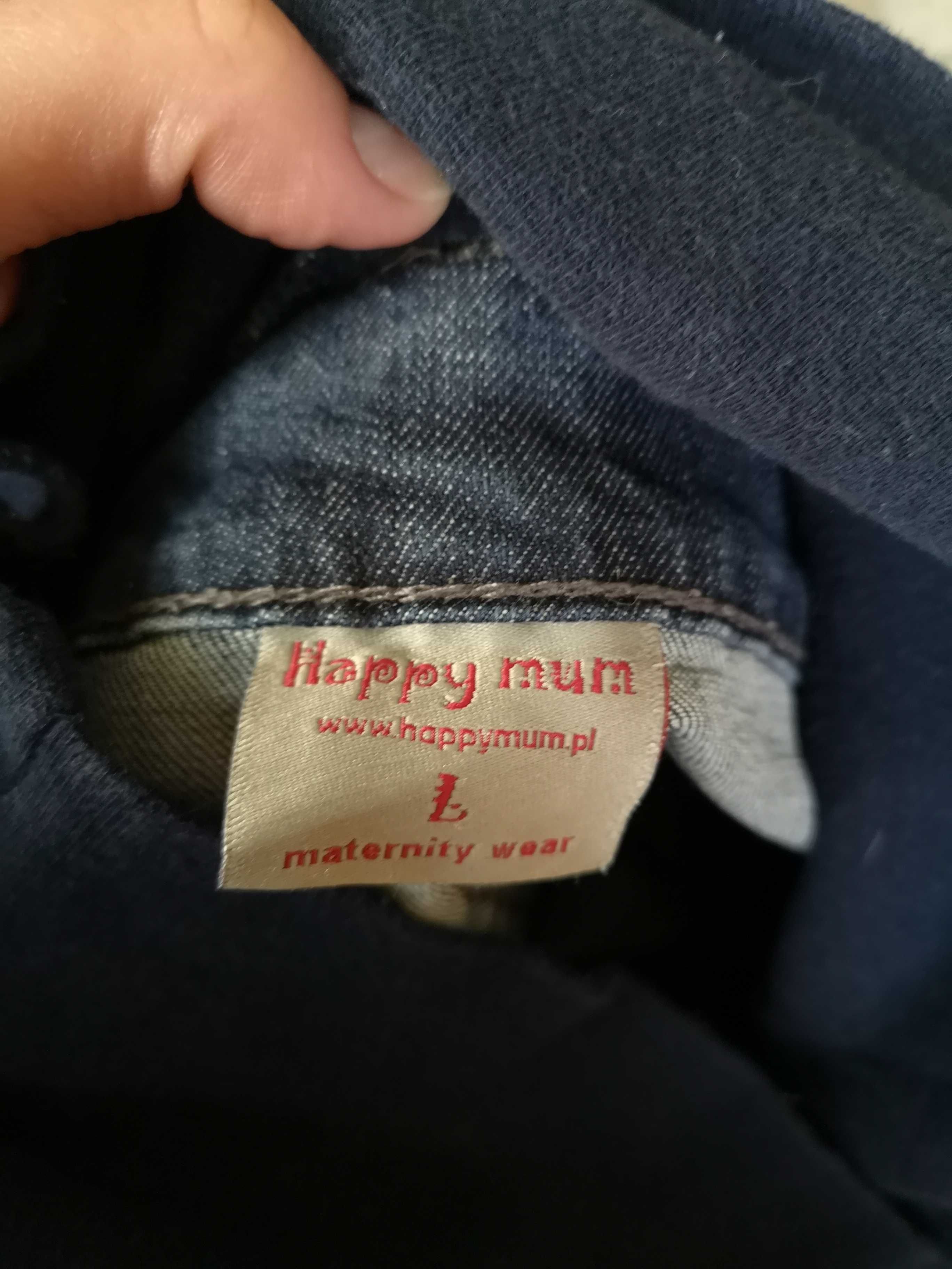 Spodnie jeansowe ciążowe happy mum r. L