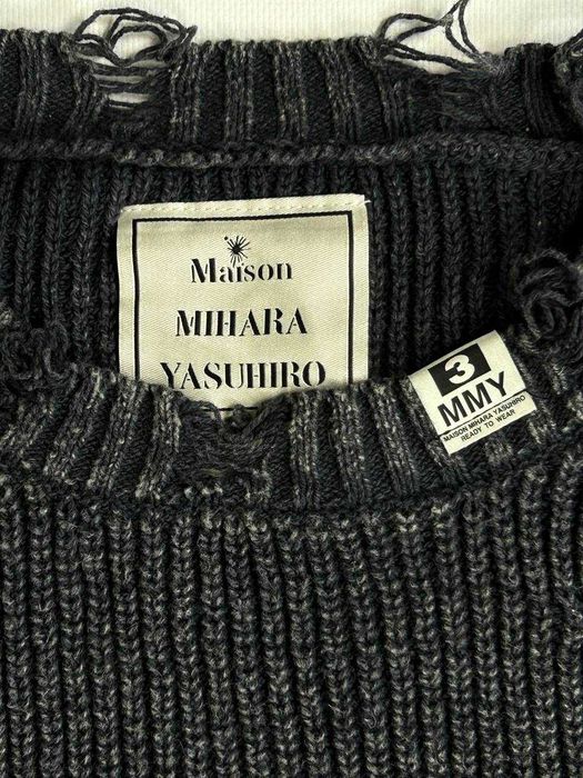 MAISON MIHARA YASUHIRO Distressed свитер свитшот Sweater светр кофта L