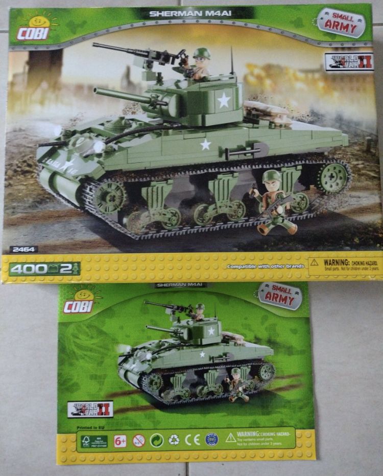 Klocki cobi czołg Sherman cobi185